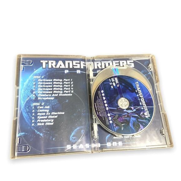 𝅺3/$30 transformers Prime Season One 1 DVD four disc set Hasbro Studios 2012 - Picture 3 of 5
